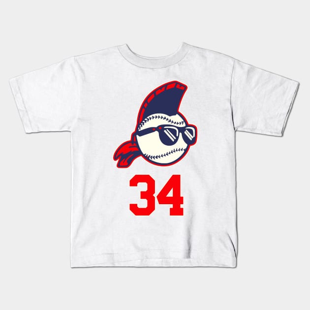 Lou Brown // Major League (Front/Back Print) Kids T-Shirt by darklordpug